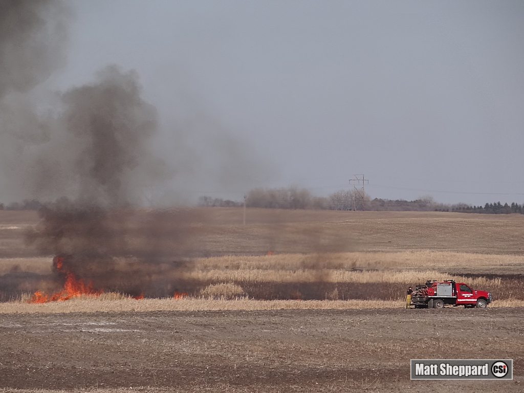 Rural fire east of Jamestown April 10, 2015 - CSi photos